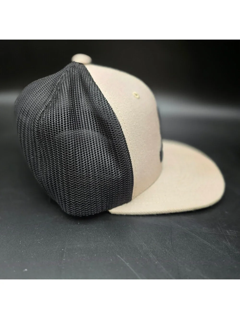 Lane Frost Brand Round-Up Trucker Hat Cap Khaki Black Aztec LF Logo Snapback